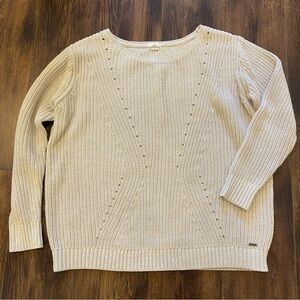 Beige knit sweater